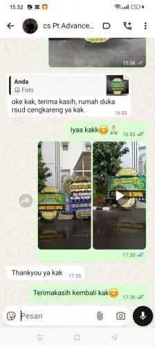 Testimonial Papan Bunga Pernikahan cihanyir