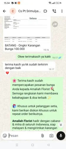Testimonial Papan Bunga cihanyir