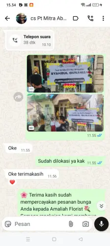 Testimonial Papan Bunga cihanyir