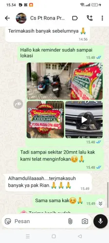 Testimonial Papan Bunga cihanyir